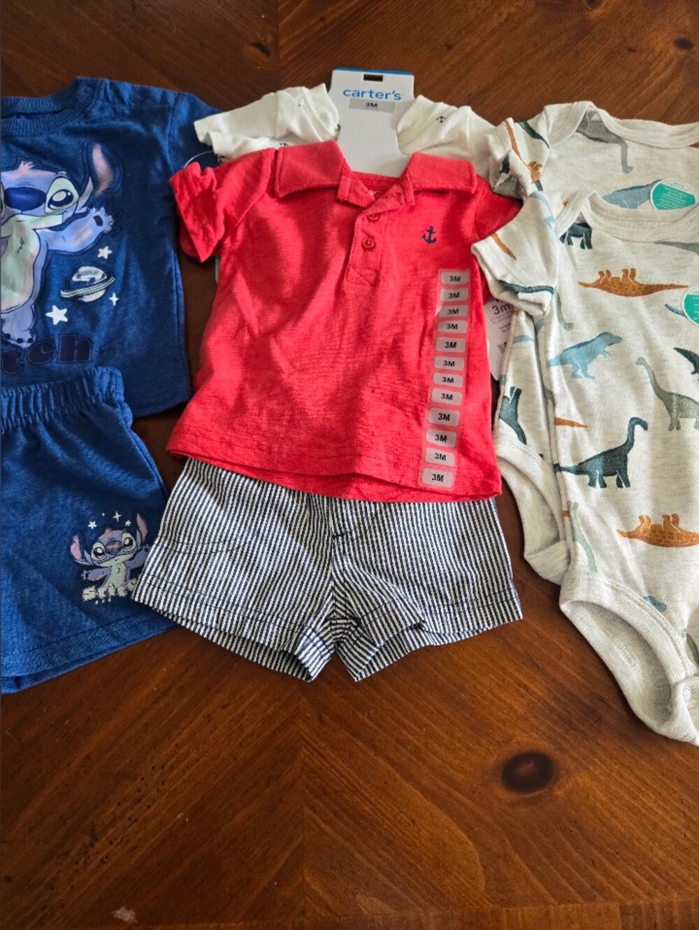Carter's Red Polo Shirt with Anchor Detail